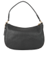 Zip Top Shoulder Bag, &pound;150, Handbags, Black, Leather, Back view